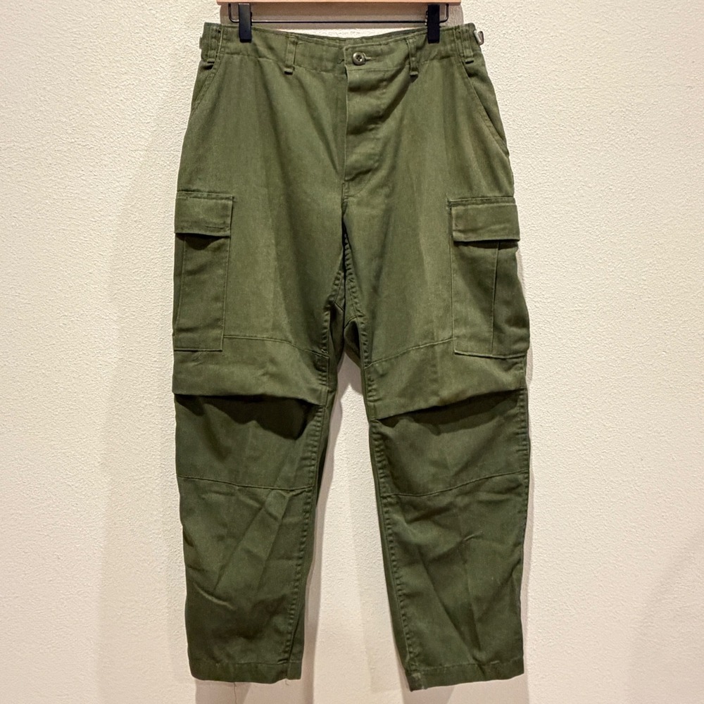 VINTAGE Mens Cargo Pants Medium Army Green Military Tactical Gorpcore Rugged BDU